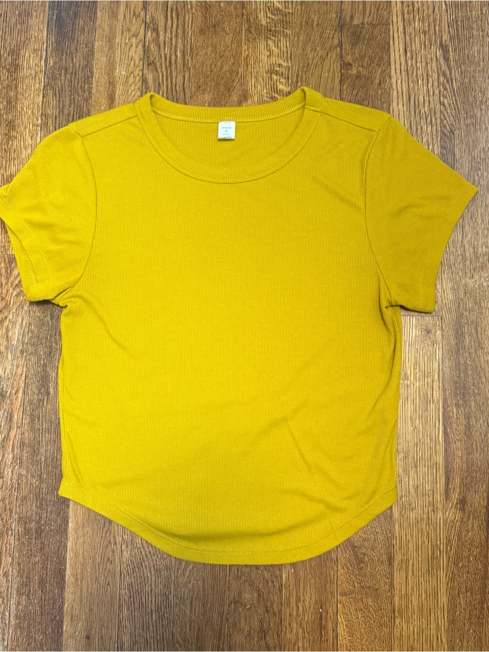 Women’s Mustard Short Sleeve Crewneck Top